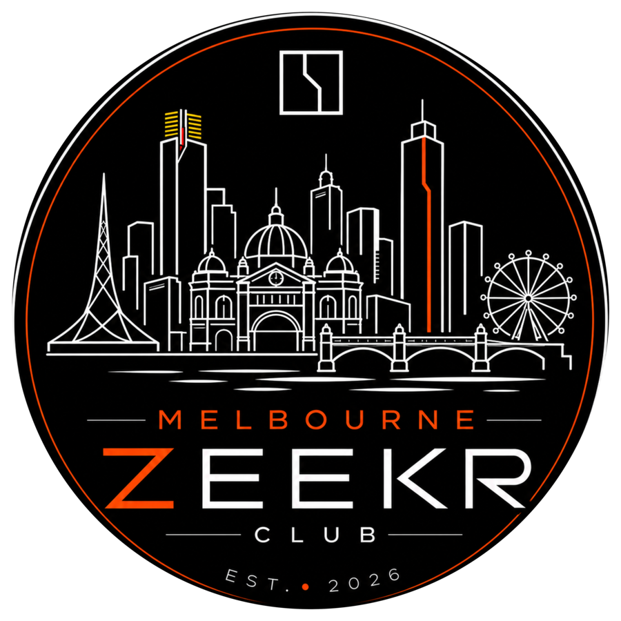 Melbourne ZEEKR Club skyline logo